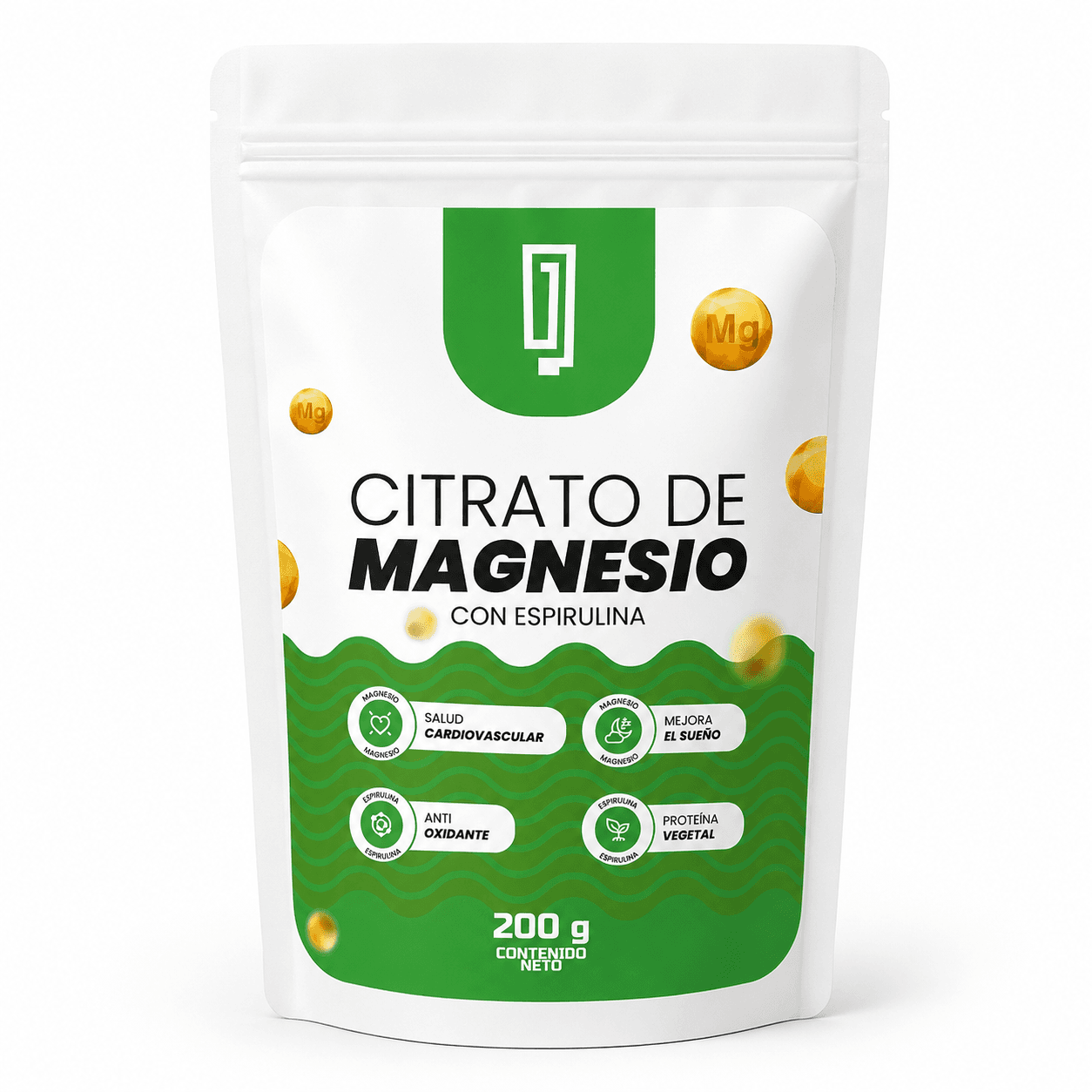 Citrato de magnesio con espirulina